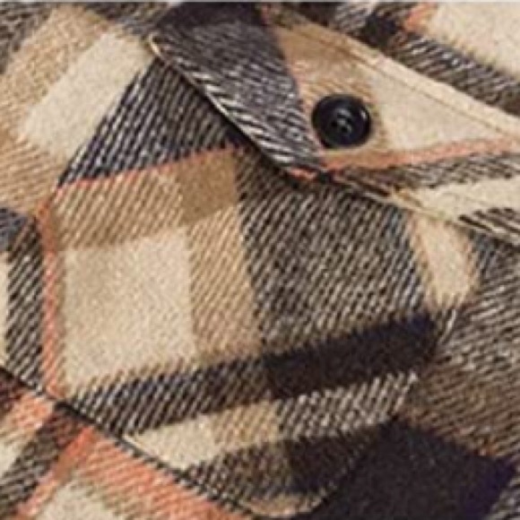 BRAND NEW MENS TRENDY PLAID FLANNEL SHIRT NWT (FALL FASHION) - Picture 4 of 5